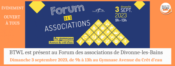 Forum des Associations de Divonne-les-Bains le dimanche 3 septembre 2023